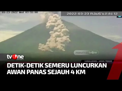 Gunung Semeru Kembali Luncurkan Awan Panas Hari Ini, Status Menjadi Siaga