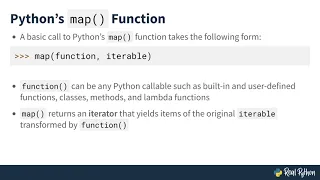 Python s map Function Transforming Iterables