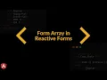 Angular Reactive Forms Learn How To Use the FormArray