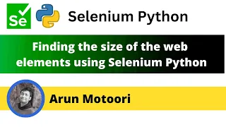 Finding the size of the web element using Selenium Python Selenium Python
