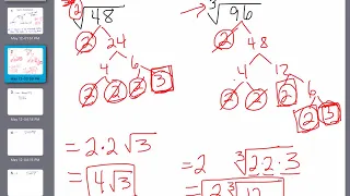 Unit 6 Target 4 - Simplify Radicals