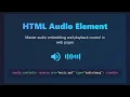 HTML Audio Element Tutorial: Embed Audio in Your Website (Beginner-Friendly)
