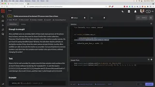 Codewars - 8 Delete occurrences of an element if it occurs more than n times