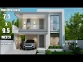 Download Lagu Modern House Design 2Storey | 7.5m x 9.5m | 4Bedroom House Tour