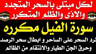 سورة الفيل مكرره ٢٠٢٣ لرد السحر علي الساحر والانتقام منه وحرق الجن الطيار و ابطال السحر المتجدد  سورة الفيل مكرره ٢٠٢٣ لرد السحر علي الساحر والانتقام منه وحرق الجن الطيار و ابطال السحر المتجدد