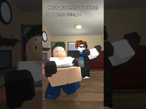Parents workout be like #RobloxAnimation #shorts #short #memes #roblox