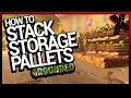 How to STACK STORAGE PALLETS Increase Storage in GROUNDED
