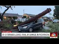 Rare tornado leaves trail of damage in Pico Rivera