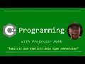 C Type conversion How does C handle operands of different types