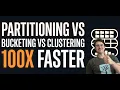 Partitioning vs Bucketing vs Clustering How to Make Queries 100x Faster
