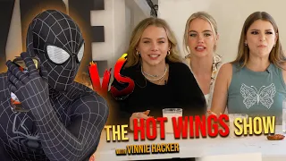 The Hot Wing Show w/ Emma, Anna, and Brooke FT. Jack Wright on Skates | Vinnie Hacker