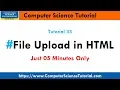 File Upload in HTML