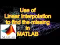 Linear interpolation in MATLAB