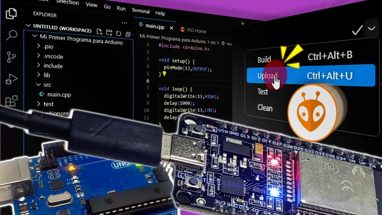 Programar Arduino UNO y ESP32 con PlatformIO y Visual Studio Code ¿Mejor que el Arduino IDE?
