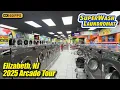 SuperWash Laundromat arcade tour Elizabeth NJ new April 2025 full 4K walkthrough
