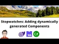Blazor WebAssembly - Time Tracker adding components dynamically