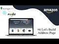 Address Page For Amazon Clone React MERN Stack