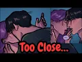 Download Lagu Too Close… 💜🔥 Rumi × Jinu Romantic Moment | K-Pop Demon Hunters Comic Dub