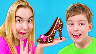 Шоколад или Настоящее?! Света и Богдан - Челлендж 2 часть