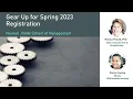 Gearing Up for Spring 2023 Registration Local Students