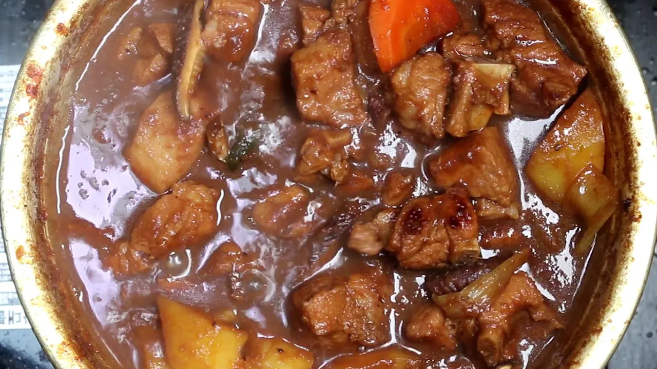 간장 돼지갈비찜