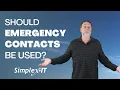 Should emergency contact lists be used