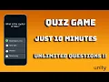 Quiz Game Unlimited Questions