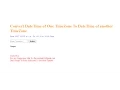 How to Convert DateTime of one TimeZone to DateTime of another Timezone in C