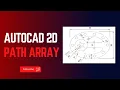 AutoCAD 2D Path Array Command TechTutorials