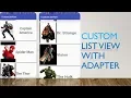 Android Studio Custom ListView with Adapter