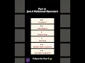 Part 4 Java 6 Relational Operators
