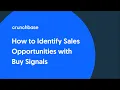 How to Identify Sales Opportunities with Crunchbase Buy Signals