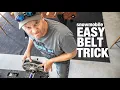 Snowmobile belt in 5 seconds