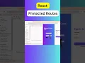 Protected Routes in React