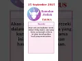 Download Lagu Ramalan Zodiak Taurus (25 September 2025) #ramalanzodiakhariini #pesansemesta #ramaltarot #taurus