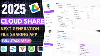 Build a File Sharing App React Spring Boot MongoDB Tailwind CSS Full Stack Project 2025