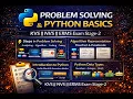 Python Basics Problem Solving Flowchart Pseudocode Data Types KVS NVS ERMS Stage-2 Preparation