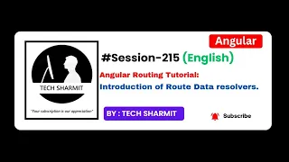 Route Data Resolver Introduction in Angular Angular tutorial in English Session-215