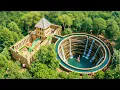 Lagu 300 Days Building a Luxury House with a Slide Leading to a 50m Underground Pool Using Primitive Tool