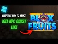 How to make a kill npc Quest system like blox fruits roblox studio scripting tutorial