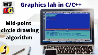 Mid point circle drawing algorithm in C graphics Implementation code C graphics lab programs