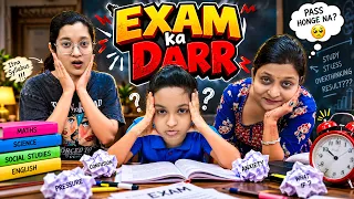 😰 DHWANI KO LAG RAHA HAI EXAM KA DARR! 📚 | Pehla 80 Marks Ka Paper 😱 | Cute Sisters