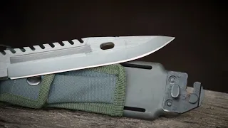 Military Style M9 Bayonet Knife with Sheath Sportsman s Guide