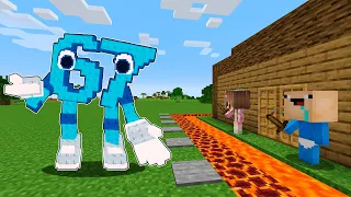 67 BRAINROT vs CASA SEGURA en MINECRAFT! 😱 BEBÉ NOOB en MINECRAFT