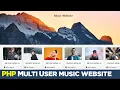 Multi User music website with procedural PHP | Beginner level | Quick programming tutorial