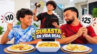 SUBASTA DE COMIDA EN LA VIDA REAL 💰