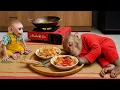 Download Lagu CUTIS fell asleep while cooking causing baby monkey to panic for help...OMG🙏