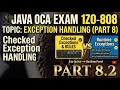 8 2 Common Runtime Exceptions Checked Exception Rules Java OCA 1Z0-808
