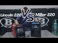 Miller Multimatic 220 vs Lincoln Power MIG 220 - Side by Side Comparison Real World Demo