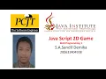 JavaScript 2D Game Development Java Institute S A Sandil Demika